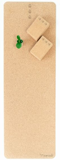 Asanas Jógadýna úr náttúrulegum korki 3 mm