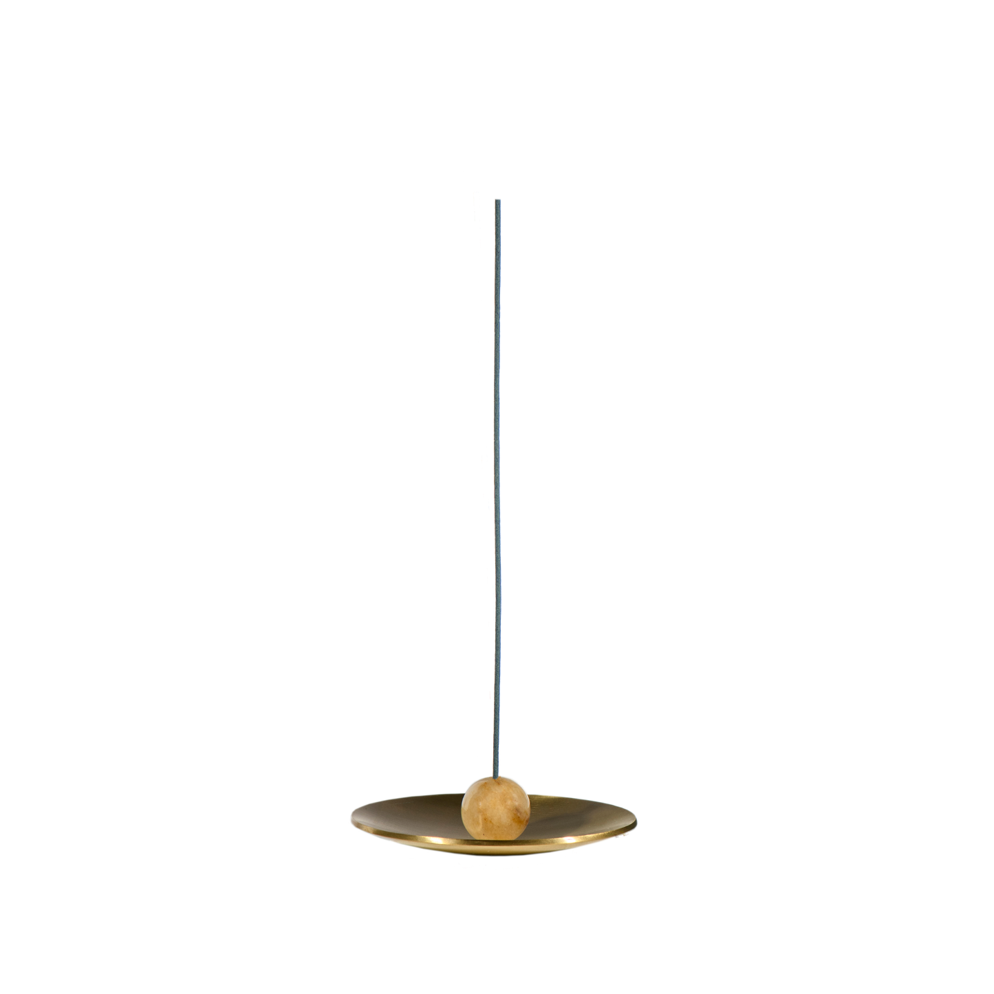 Reykelsisstandur - Hoseki Mari með gulum jade