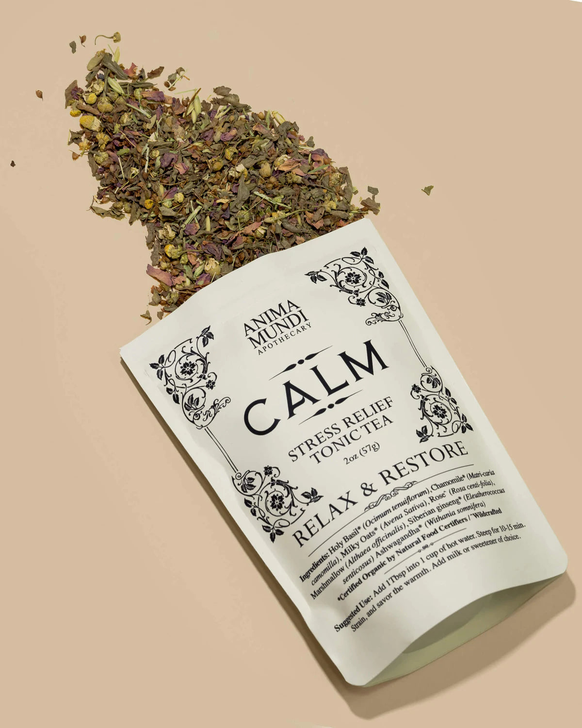Calm Tea: Stress Relief Tonic Tea, Organic